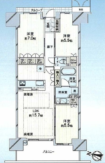 【間取り】の画像