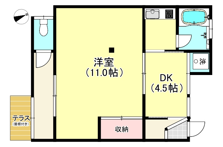【 売主 】横浜市中区妙香寺台　オーナーチェンジ（戸建）の間取り