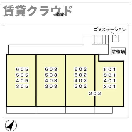 ＡＳＡＪＩビルの区画図