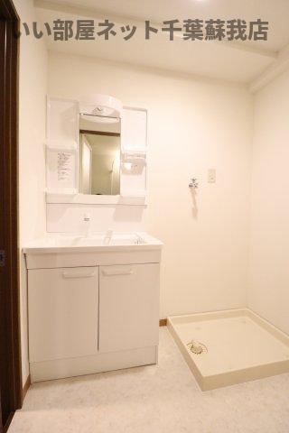 ＡＳＡＪＩビルの洗面所|脱衣スペースもあります