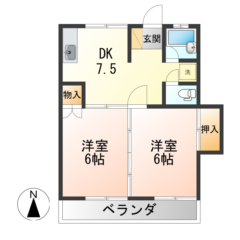 メゾンニューワイズ南館の間取り
