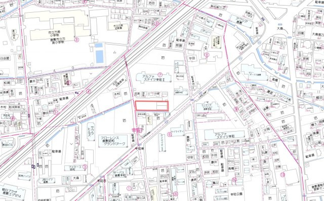 幸町月極駐車場の地図