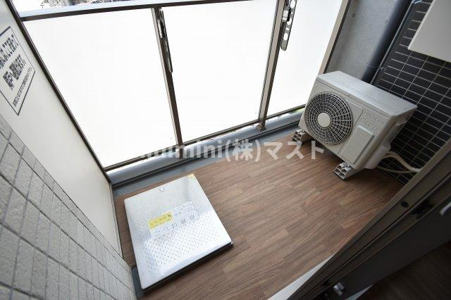 コンフォリア西天満のバルコニー