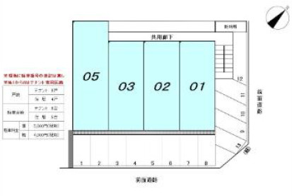 栗東市安養寺１丁目の事務所の区画図