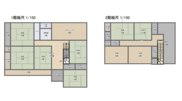 橋本市妻　中古戸建の間取り