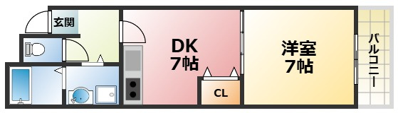 メープル甲子園の間取り