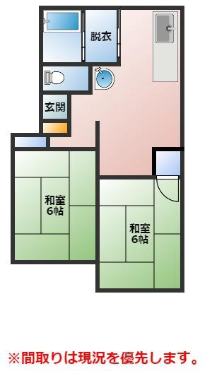 コーポカールの間取り