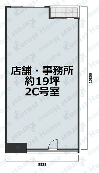 【間取り】 | メゾンドール富田林2階テナント