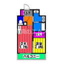 【間取り】 | ＭＯＤＥＲＮ ＰＡＬＡＺＺＯ博多駅南5丁目の間取り