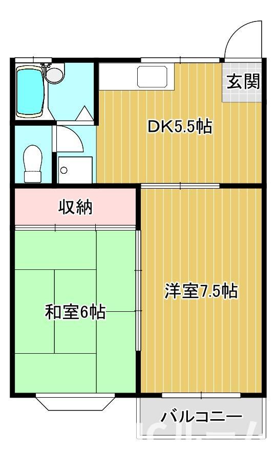 コーポサンフラワーの間取り