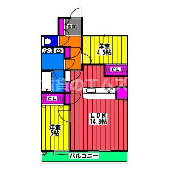 【間取り】 | アミティエ山王 | アミティエ山王の間取り