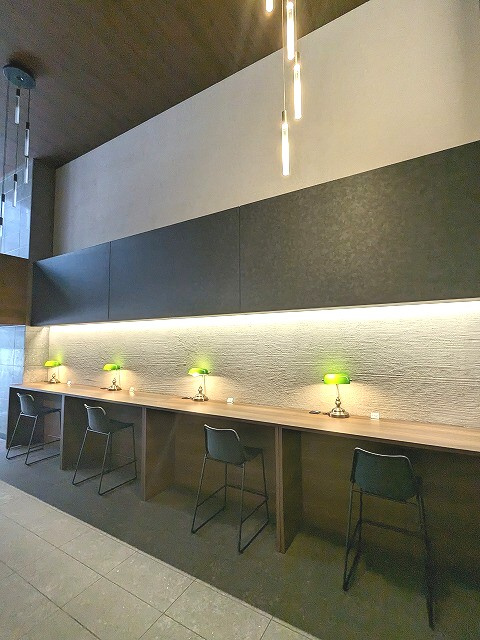 Urbanex KURAMAE RESIDENCEの設備|ロビーに無料Wi-Fiあるワークスペース
