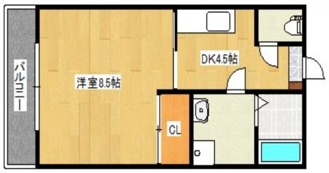 サクシードの間取り|南向き