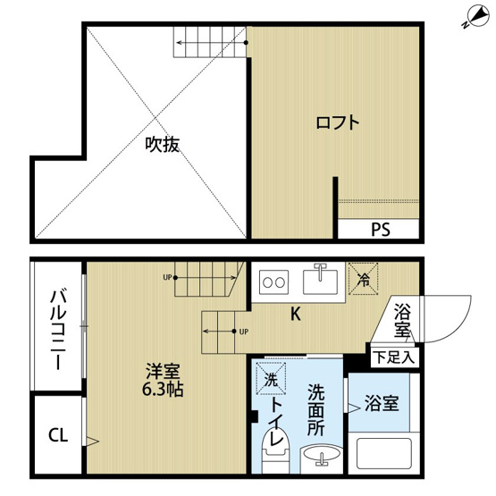 【間取り】 | fika