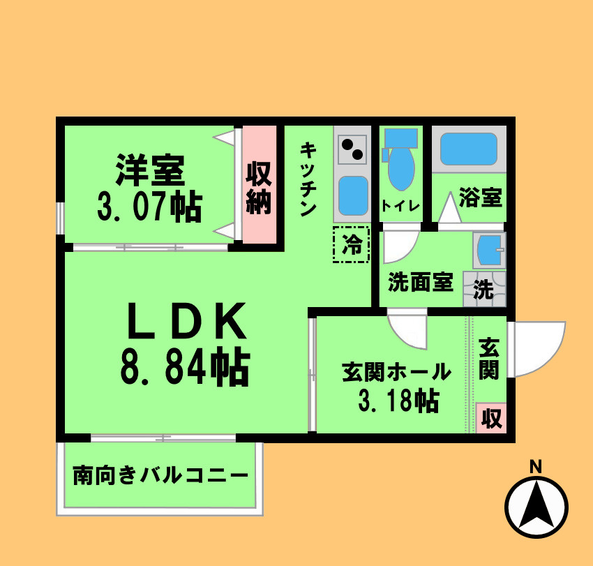 Gallery庄内通の間取り