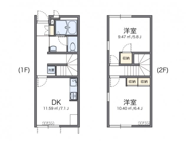 レオパレスコート　グレイスⅡの間取り