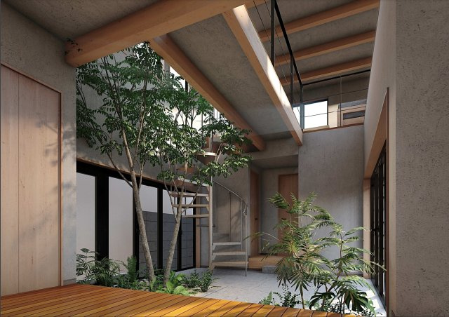 【完成予想図】 | SEAsaidelifeを楽しむ家 | 内観イメージパースです。建物のご相談承ります。