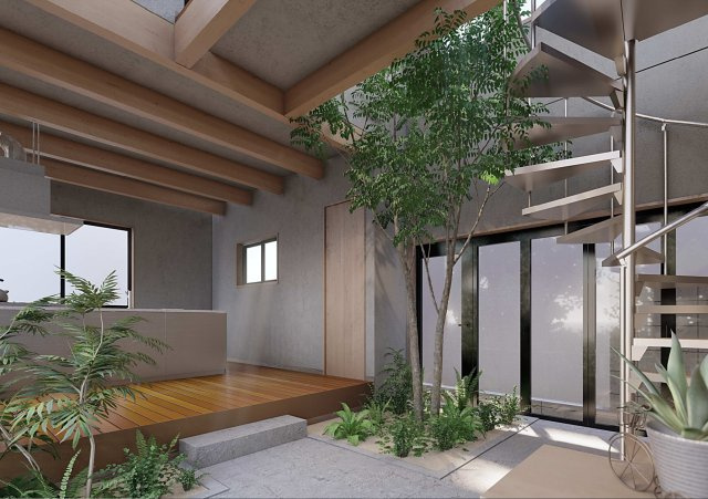 【完成予想図】 | SEAsaidelifeを楽しむ家 | 内観イメージパースです。建物のご相談承ります。