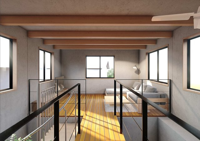 【完成予想図】 | SEAsaidelifeを楽しむ家 | 内観イメージパースです。建物のご相談承ります。