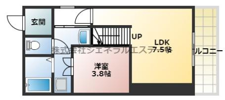 キャルムコート交野2番館の間取り