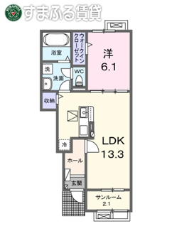 【間取り】 | ラシャス　Ⅰ　西尾市吉良町