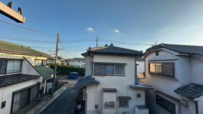 【展望】 | 越谷市弥栄町2丁目　中古戸建 | 朝から夕方までしっかり陽が入ります