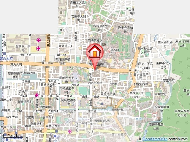 明治館岡崎の地図