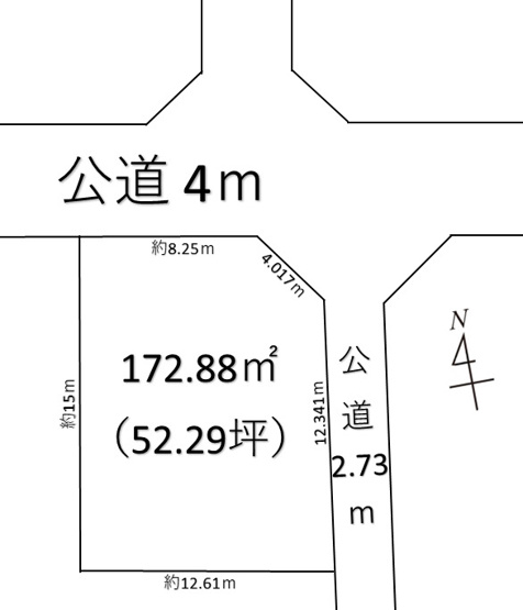 【土地図】 | 深谷市中瀬 200万 土地
