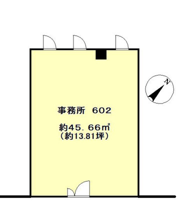 草津市大路２丁目の店舗事務所の間取り