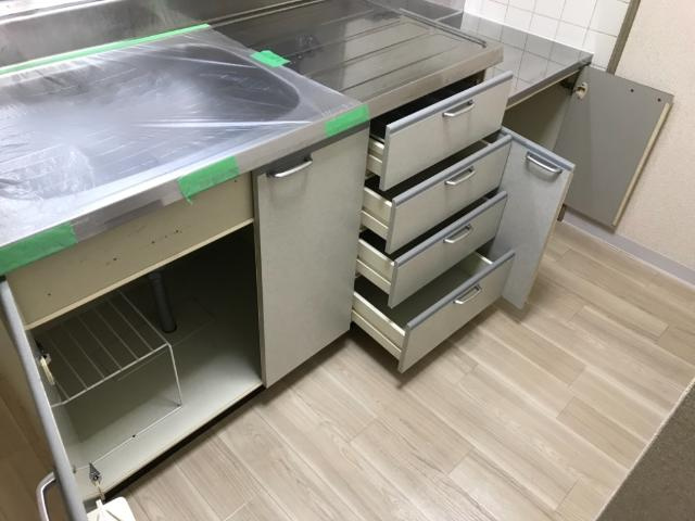 姫路市広畑区東新町１丁目の賃貸マンションのキッチン|キッチン下収納