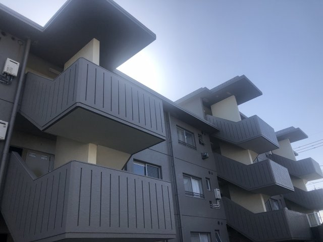 ルグラン嶋津の外観|マンションタイプの為、防音性に優れています。