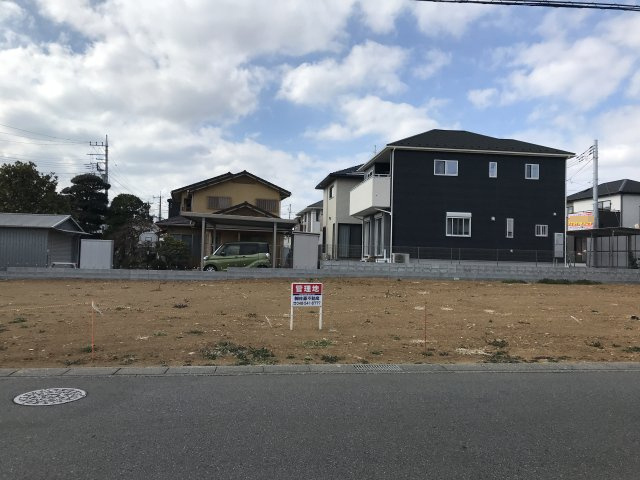 鴻巣市登戸の売地の外観