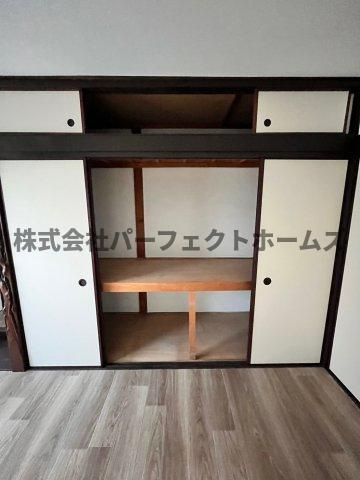 大利町テラスハウス　賃貸の収納|専用の収納スペースです