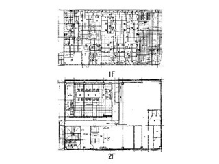 大津市西の庄の店舗事務所の区画図