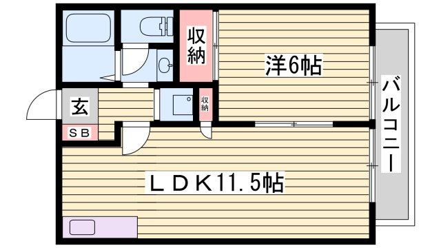 リヴェール山吹の間取り