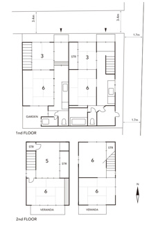 【間取り】 | 吉田下阿達町　中古戸建【２棟の家】