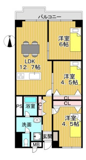 【間取り】 | 茨木グランドハイツ