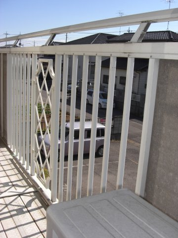 苑南ハイツのバルコニー