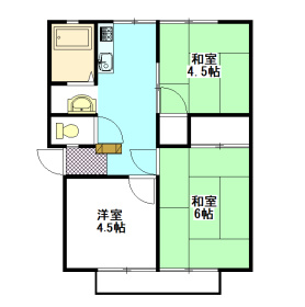 苑南ハイツの間取り