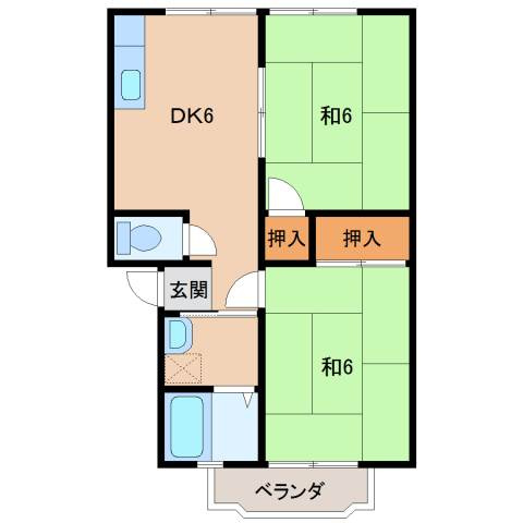 【間取り】 | 学文路ハイツ