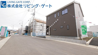 【外観】 | 甲府市下小河原 新築戸建全3棟3号棟 前面道路幅6ｍ 車4台