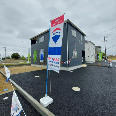 【外観】 | 現地見学会　那須塩原市東小屋　新築分譲住宅（全５棟） | １号棟　おしゃれな外観です