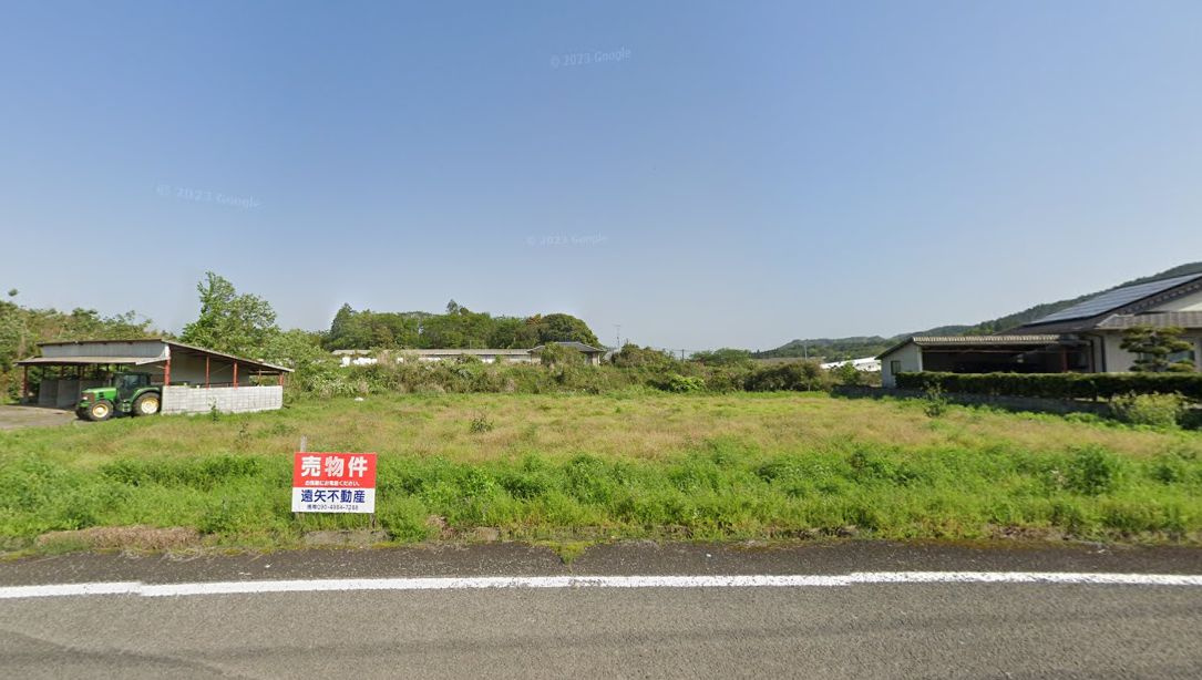 都城市高城町石山の売地の外観