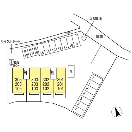 クレインの区画図
