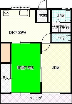コーポ佐野Ⅱの間取り