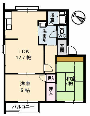 大谷アパートの間取り