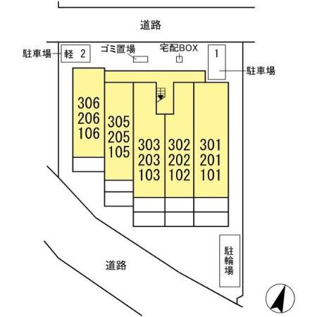オークツリーの区画図