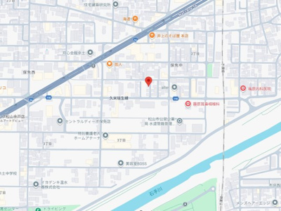 【地図】 | 保免中2丁目貸家A