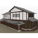 近江八幡市新町２丁目の店舗一部の外観パース