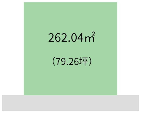和歌山市園部　土地の土地図|土地面積262.04平米